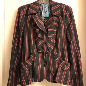 LAMB Gwen Stefani Ruffle Blazer